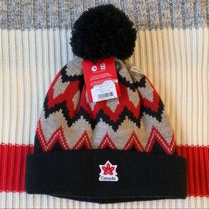 NWT Toque Canada Olympic HBC Snow Hat Beanie Youth